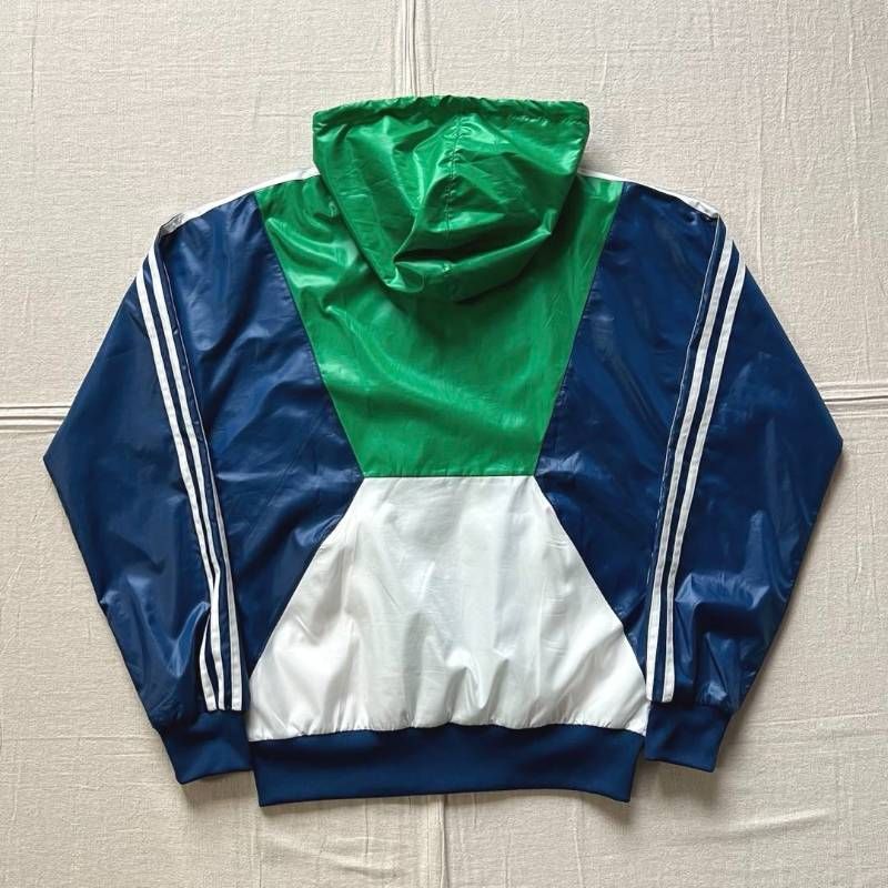 80s復刻 旧タグ archive アディダス 配色切り替え 濃淡グリーン×ブルー