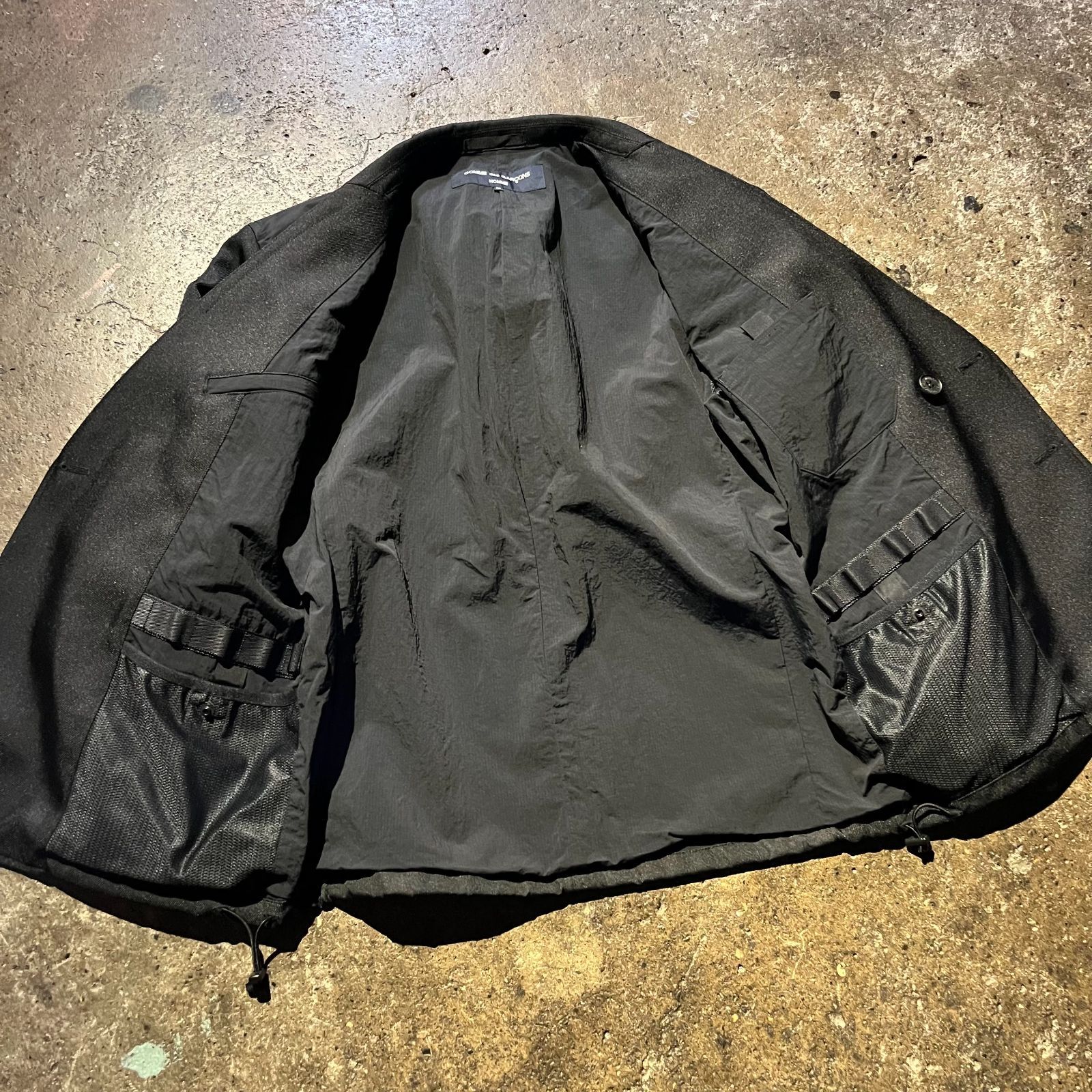 COMME des GARCONS HOMME 23aw ナイロン切替エステルジャケット M 