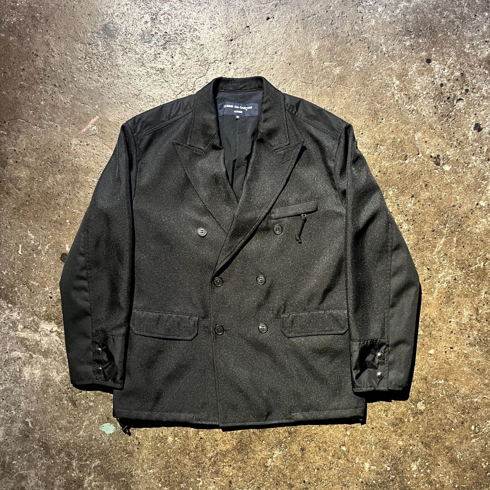 COMME des GARCONS HOMME 23aw ナイロン切替エステルジャケット M