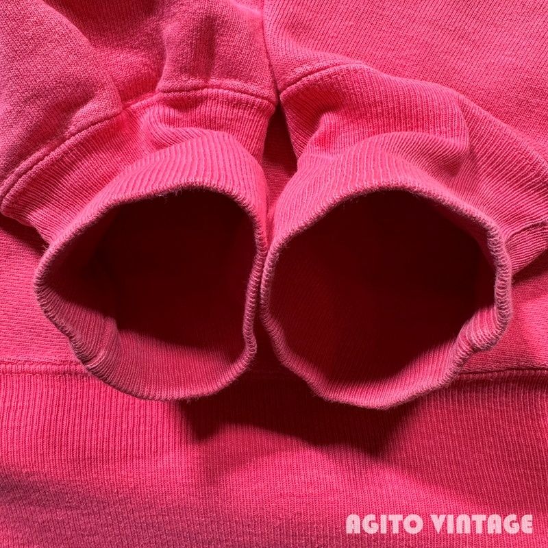 90's Champion リバースウィーブ スウェット 目付き ピンク 定番 刺繍