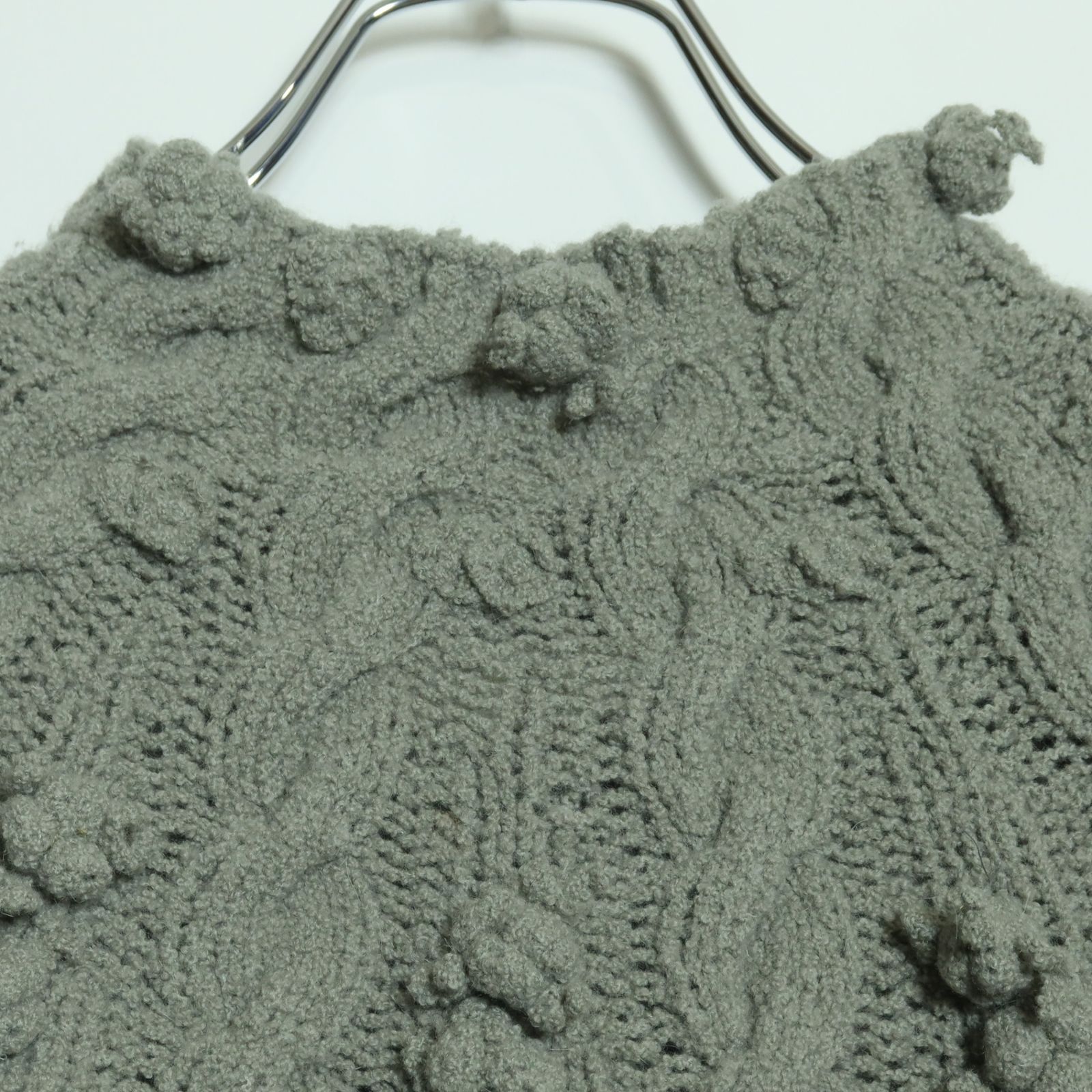 インゲボルグ　ハイネックニット　Flowers様 インゲボルグ☆お花のモチーフ付き♪ハイネックセーター ニット くすみ