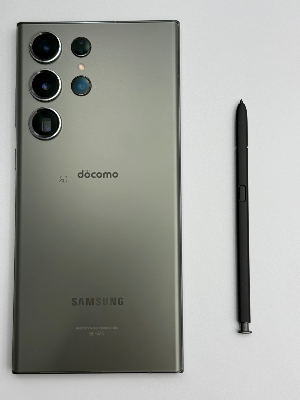 スマートフォン本体 Samsung Galaxy s23ultra 中古A】Galaxy S23 Ultra SC-52D 256GB グリーン バッテリー【80％以上