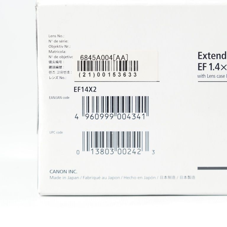  Canon キヤノン Extender EF 1 4 x II エクステンダー 2型 テレコン 14071 その他 レンズアクセサリー