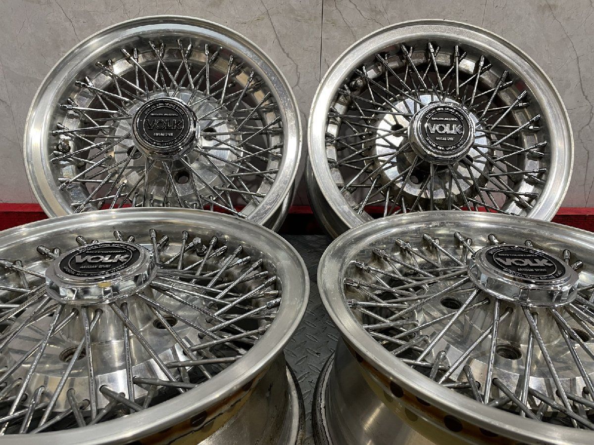 旧車ホイール RAYS VOLK ARTISAN Wire Spoke レイズ ボルクワイヤー 14インチ 4本 3 19 31 MHC 492