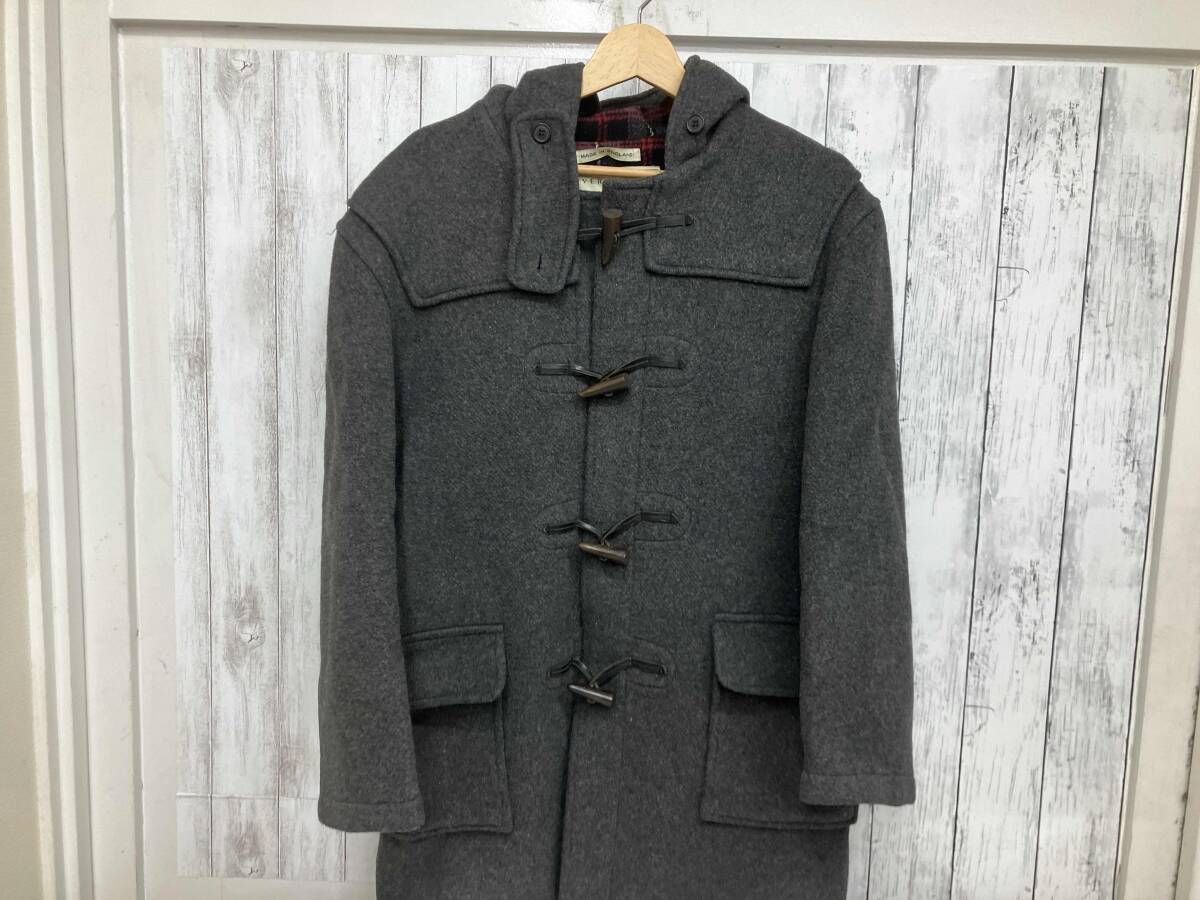 GLOVER ALL グレー 内側チェック D-TK 290 Sサイズ ダッフルコート