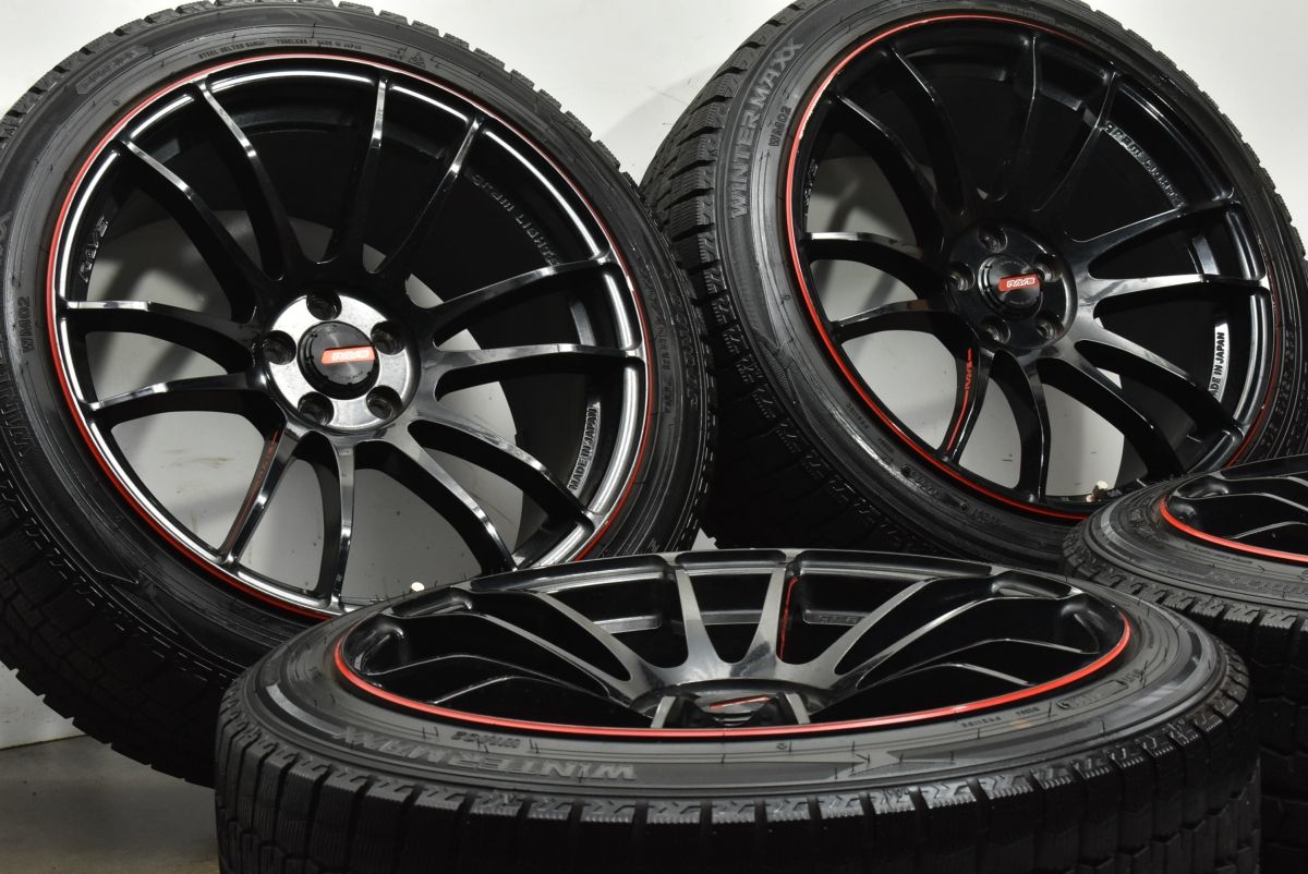 スタッドレス RAYS グラムライツ 57エクストリーム 18 in 8 5 J 41 PCD 100 ダンロップ ウィンターマックス WM 02 225 45 R 86 BRZ