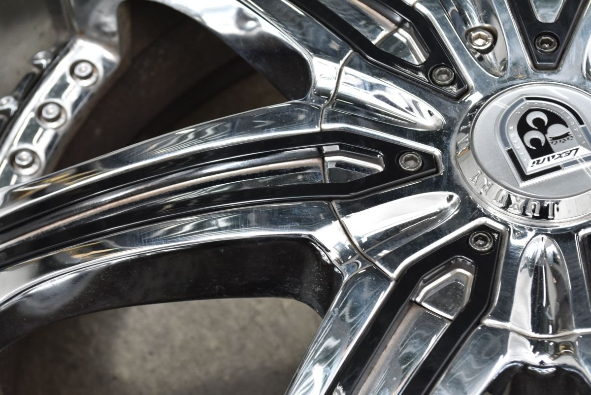  ホイールのみ販売 レグザーニ 22 in 8 5 J 15 PCD 120 メッキ 235 35 R キャデラック XT 4 シボレー カマロ BMW F 01 7シリーズ 22インチ タイヤ ホイールセット