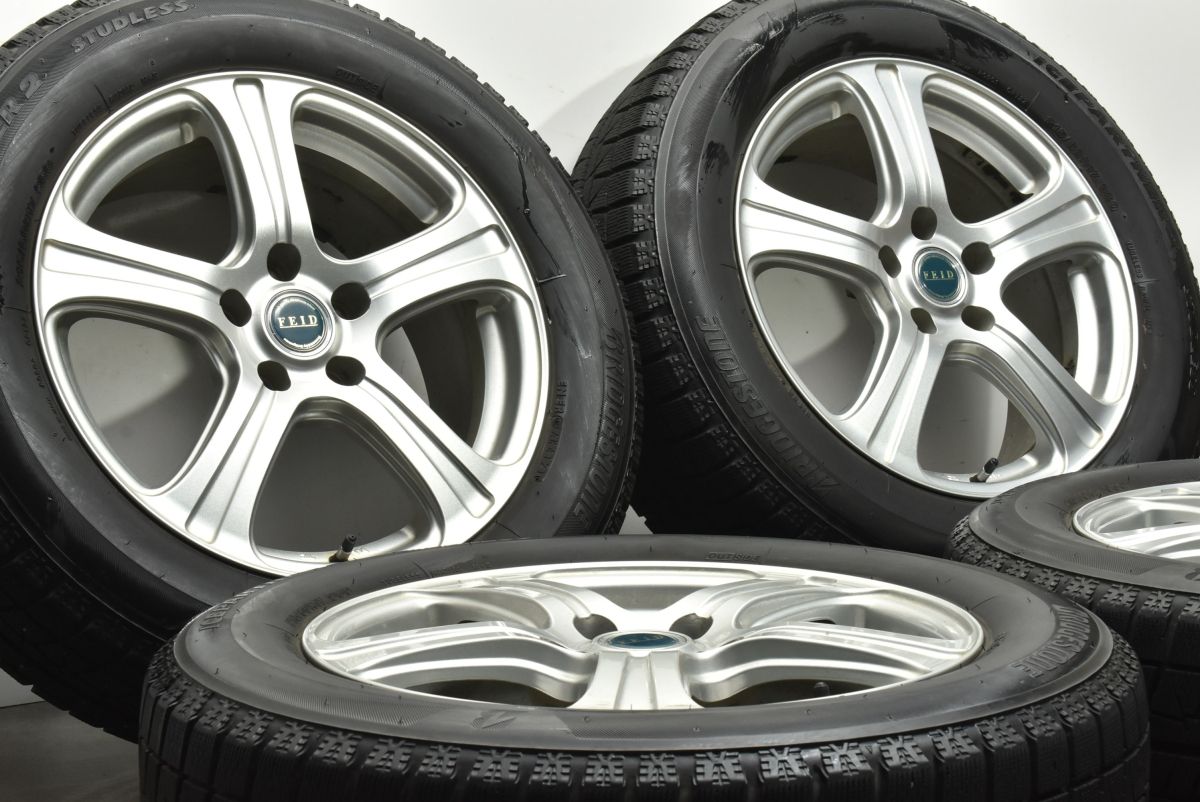 カローラクロス エクストレイル 等に FEID 17 in 7 J 38 PCD 114 3 ブリヂストン アイスパートナー2 215 60 R アルファード C HR