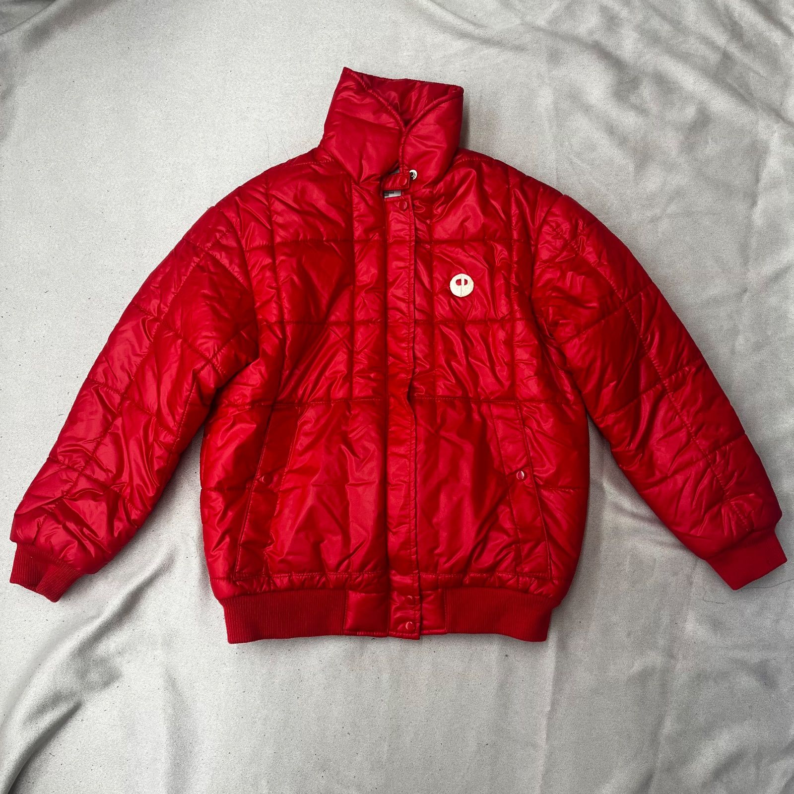 ウエア様 レッド Charles Dumas スキーウェア 上下セット Lサイズ アシックス 赤 レッド