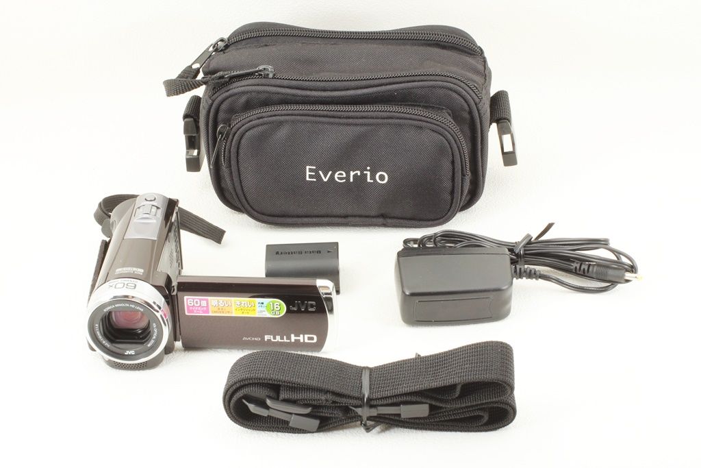 【美品】VictorビデオカメラEverio　JVC GZ-E345-V 極上品 JVC Victor ビクター EVERIO エブリオ GZ-E345-T アーバン