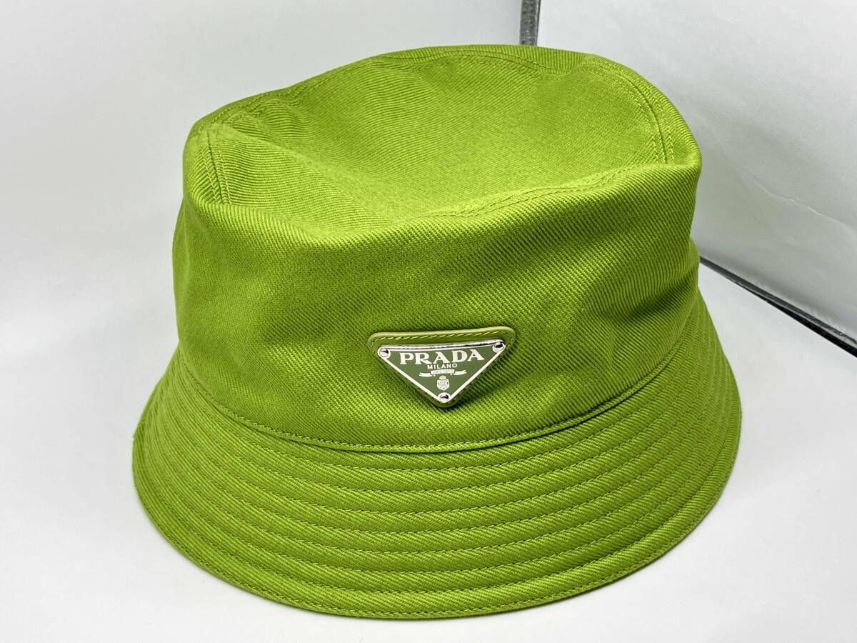 期間限定価格！美品☆PRADA／2HC137／ライトグリーン／トライアングル