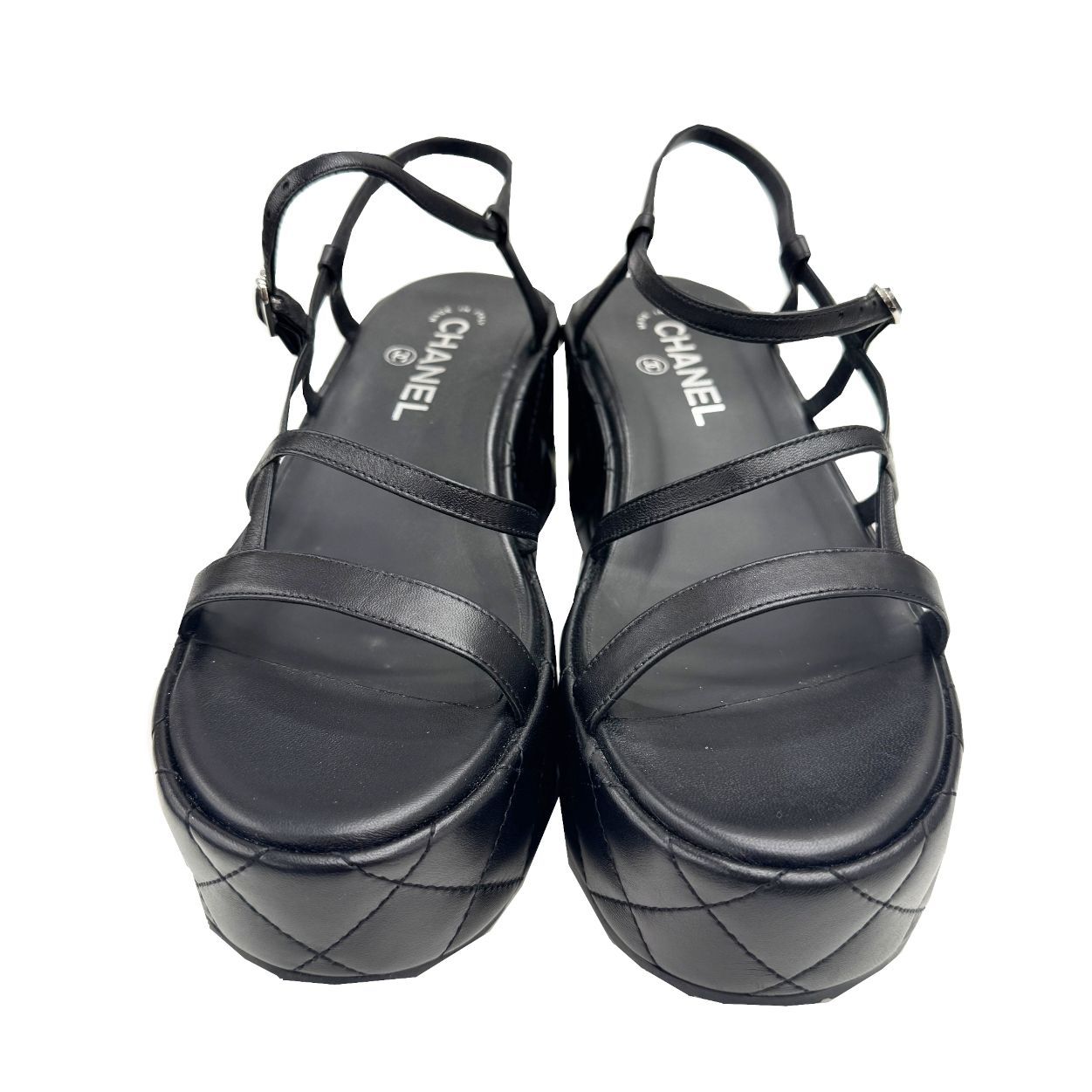 CHANEL シャネル サンダル G 36980 2025クルーズ クルーズ ラムスキン ブラック 日本サイズ 24～24.5 レディース お洒落 お出掛け ブランドギャラリー
