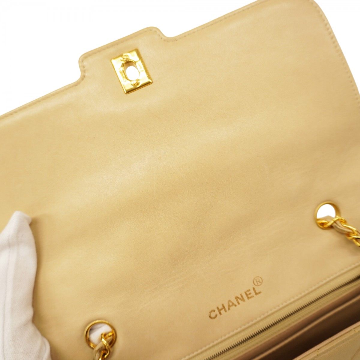 ☆SALE【5oe5505-h】シャネル ショルダーバッグ マトラッセ ラムスキン