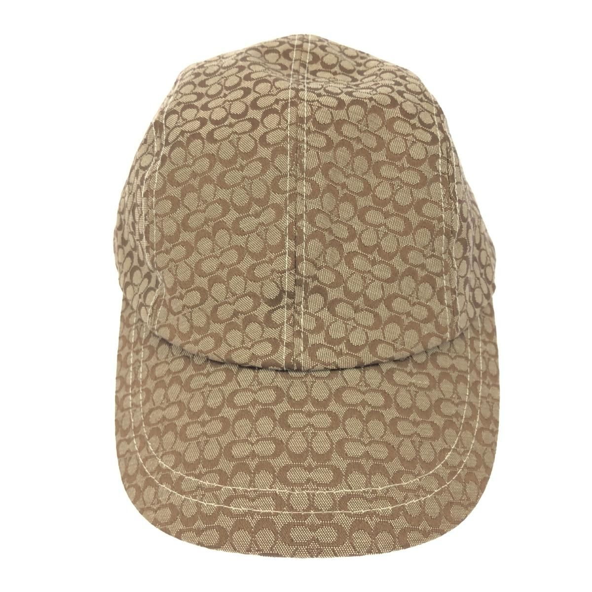 COACH コーチ ベースボールキャップ シグネチャー ベージュ ユニ