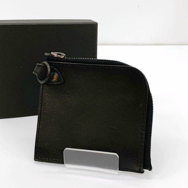 ISAMU イサムカタヤマ バックラッシュ ブライドルレザー コインケース 323 17 財布 メンズ ブラック 服飾 DF 17552