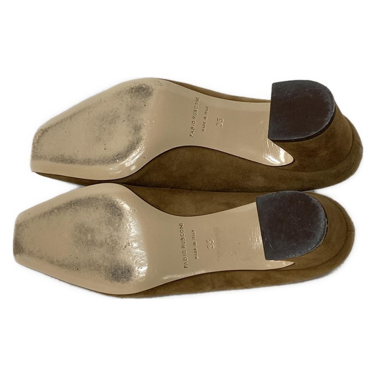 FABIO RUSCONI ブラウンミュール 35 【未使用】 FABIO RUSCONI(ファビオルスコーニ) パンプス 35 レディース