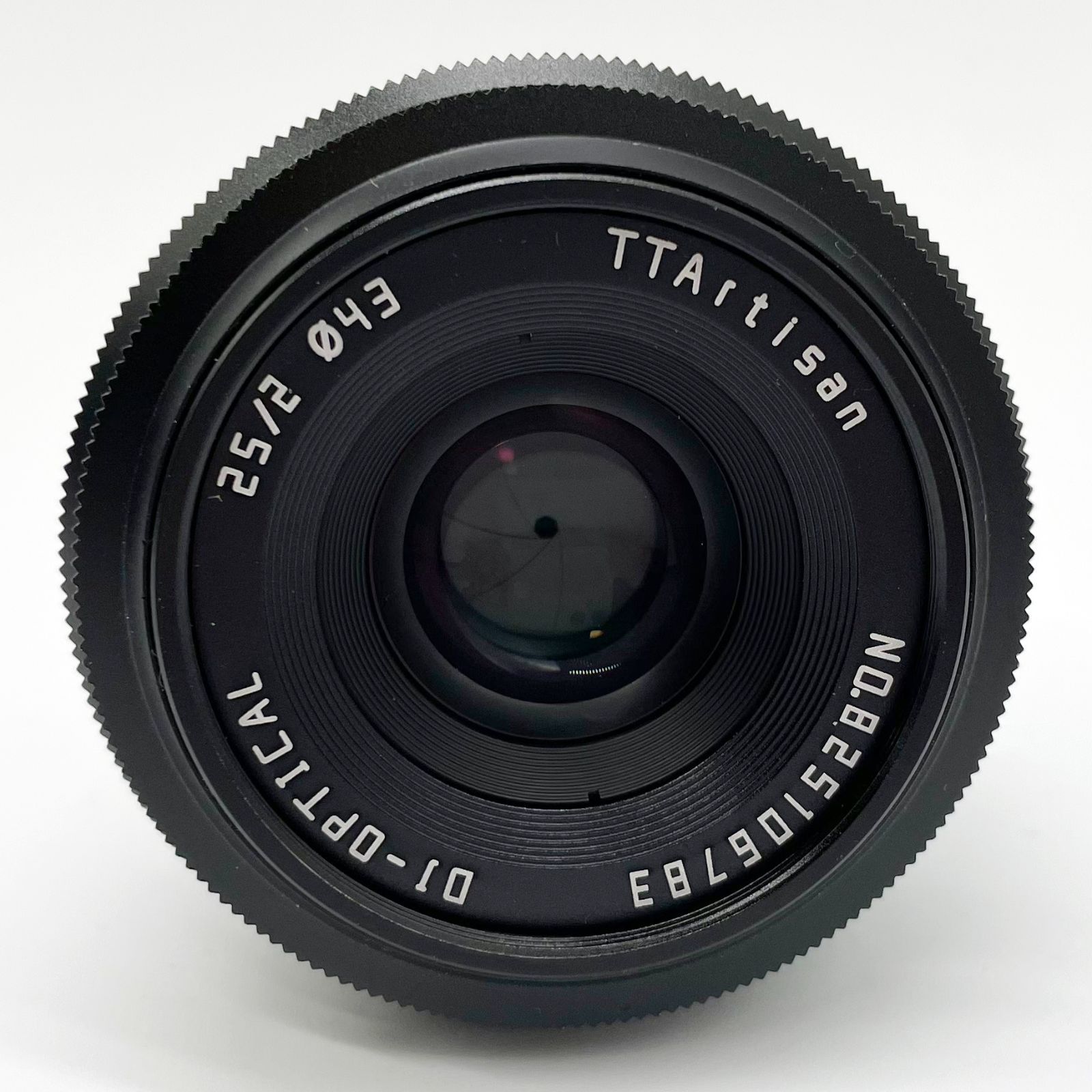 ■銘匠光学 TTArtisan 25mm f/2 C フジフイルムX用 ブラック □極上品 銘匠光学 TTArtisan 25mm f/2 C フジフイルムX用 ブラック