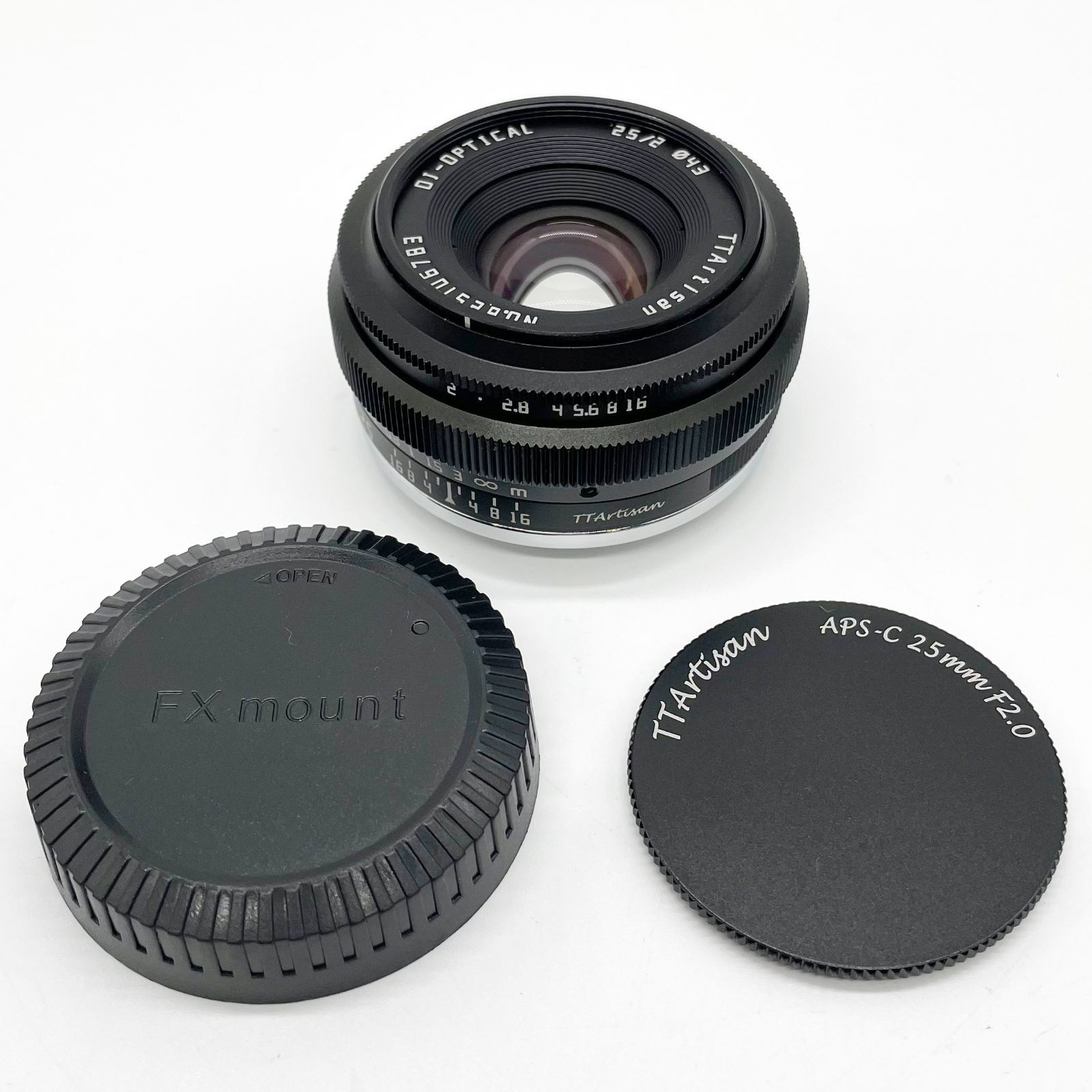 □極上品 銘匠光学 TTArtisan 25mm f/2 C フジフイルムX用 ブラック