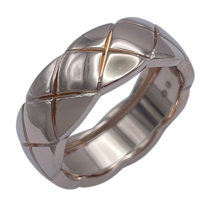 シャネル CHANEL ココクラッシュリングミディアム ピンクゴールド Au 750 ジュエリー