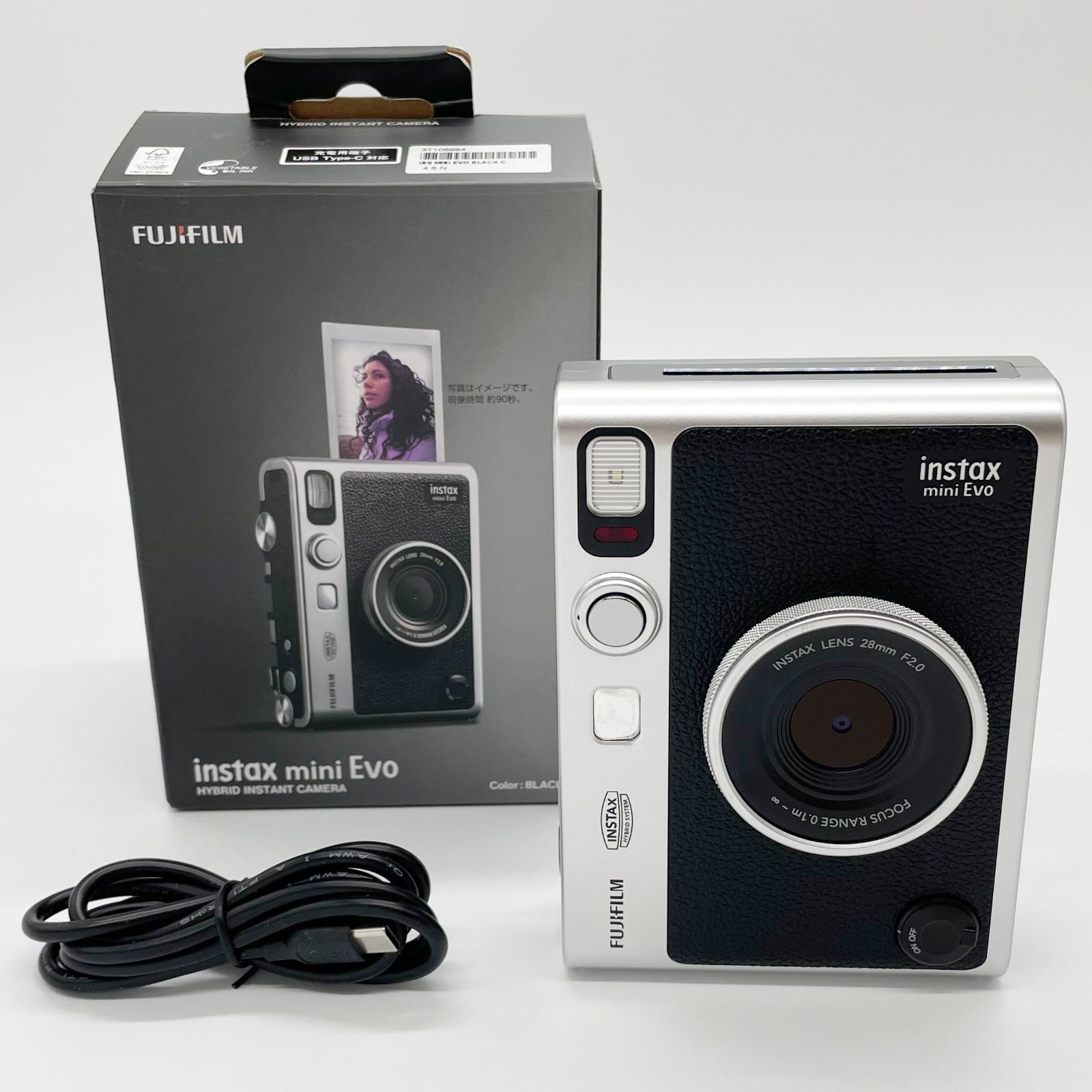 □元箱付きのほぼ新品 FUJIFILM フジフイルム インスタントカメラ 
