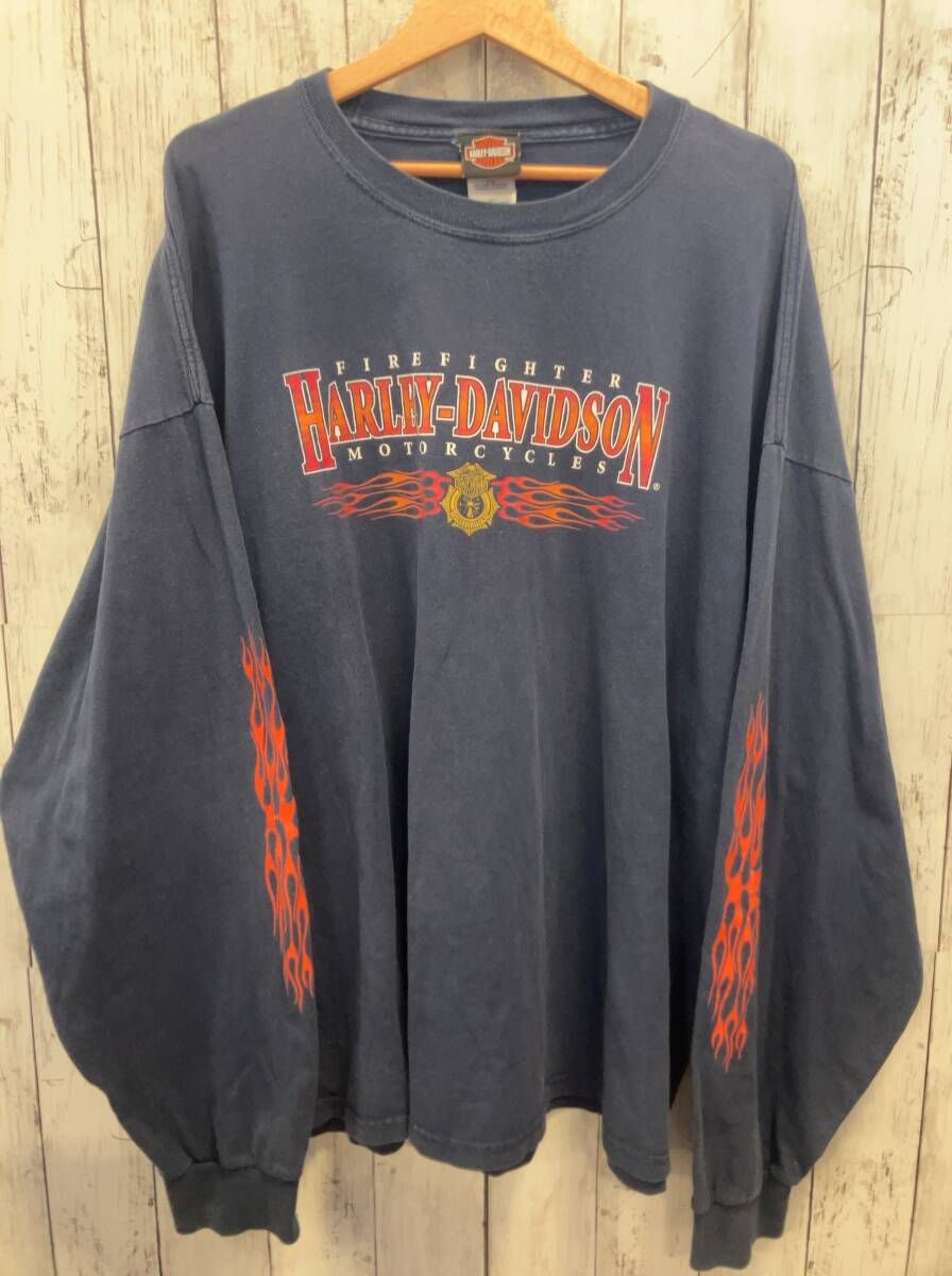 HARLEY-DAVIDSON harley davidson ハーレーダビッドソン 袖フレイム