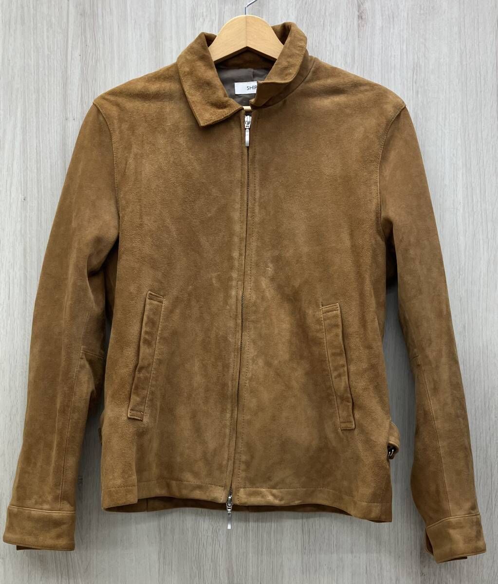 Ships Goat Suede Zip Blouson brown men s シップス ゴート スエード 山 羊革 ジップ ブルゾン ブラウン メンズ