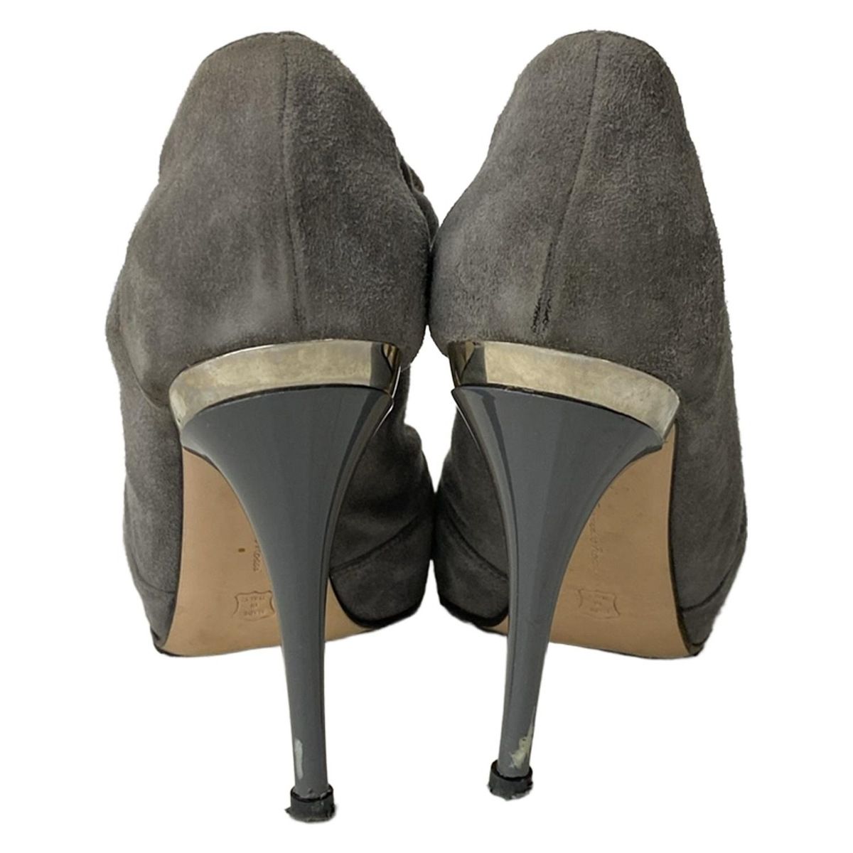 ☆使用感少なめ☆ジャンヴィトロッシ ブーティ 37 スエード オープン