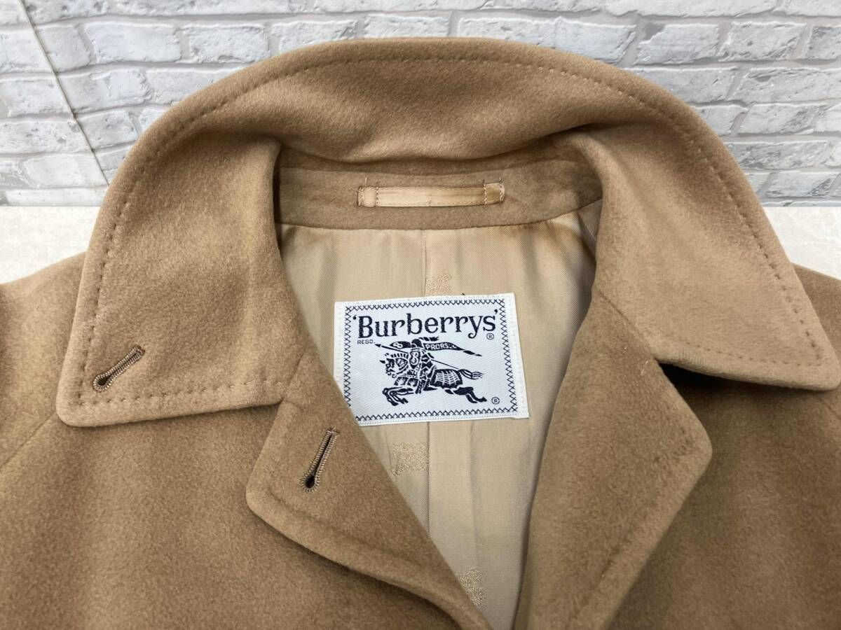 バーバリー Burberrys カシミア ロングコート キャメル 英国製