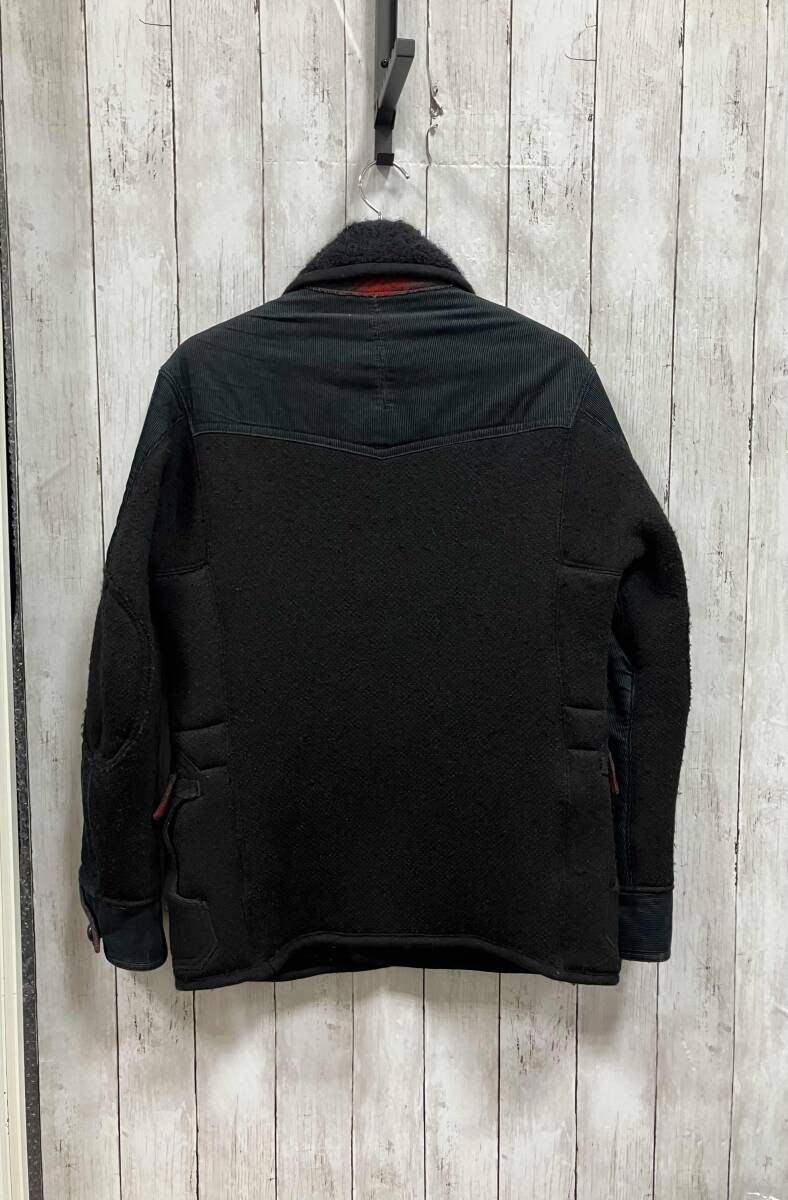 JUNYA COMME des GARCONS MANその他ジャケット 11 AW AD 2011 WH-J 029 異種素材 NAVY ARCHIVE サイズS