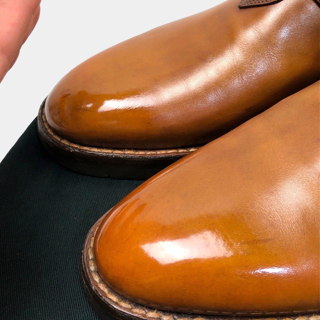 ベルルッティ ブラウン シングルモンクストラップ - メルカリ