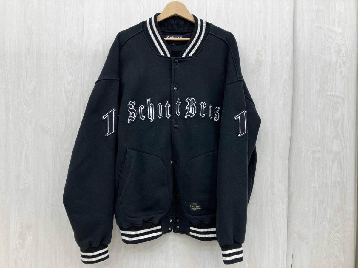 SCHOTT ショット スタジャン 3123172 ブラック メンズ 2XL 【公式通販】