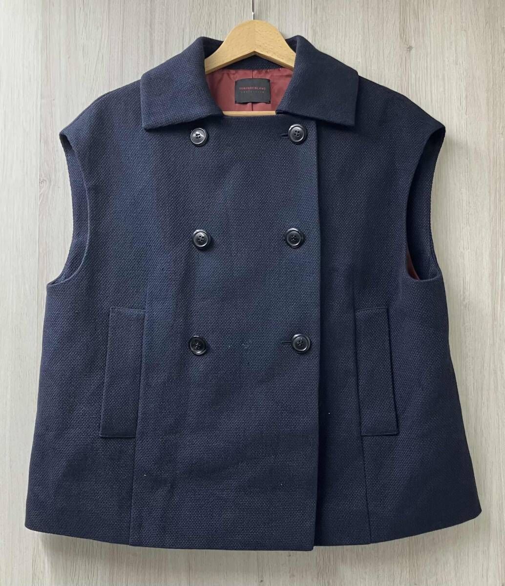 LAND トゥモローランド 14-07-41-07102 バスケットクロス ピージレ ベスト サイズ36 ネイビー