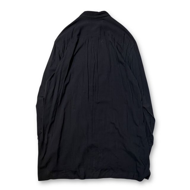 25SS YOHJI YAMAMOTO POUR HOMME 長袖シャツ CELLULOSE LAWN STANDARD OVERSIZE SHIRT HP-B13-200 サイズ4 ヨウジヤマモトプールオム