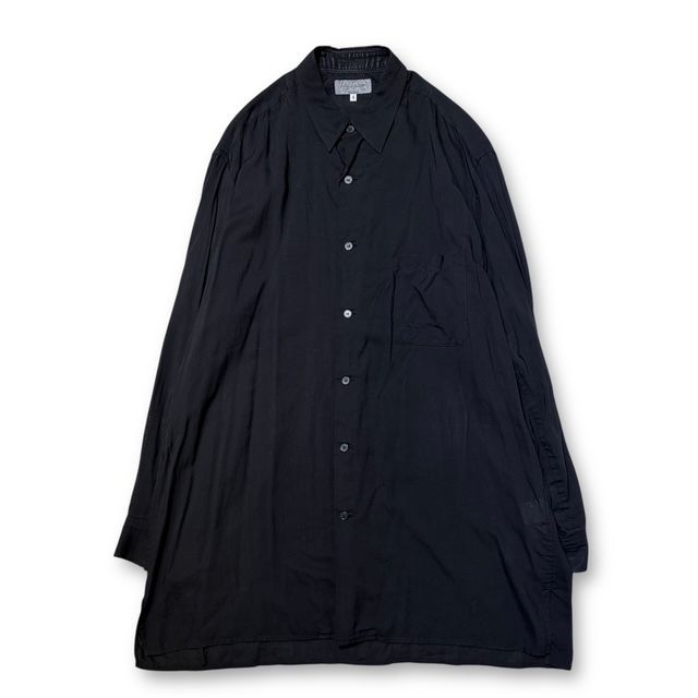 25 SS YOHJI POUR HOMME 長袖シャツ LAWN SHIRT HP B 13 200 サイズ4 ヨウジヤマモトプールオム