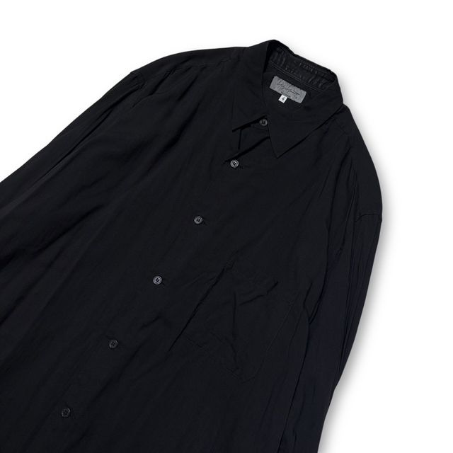 25SS YOHJI YAMAMOTO POUR HOMME 長袖シャツ CELLULOSE LAWN STANDARD OVERSIZE SHIRT HP-B13-200 サイズ4 ヨウジヤマモトプールオム