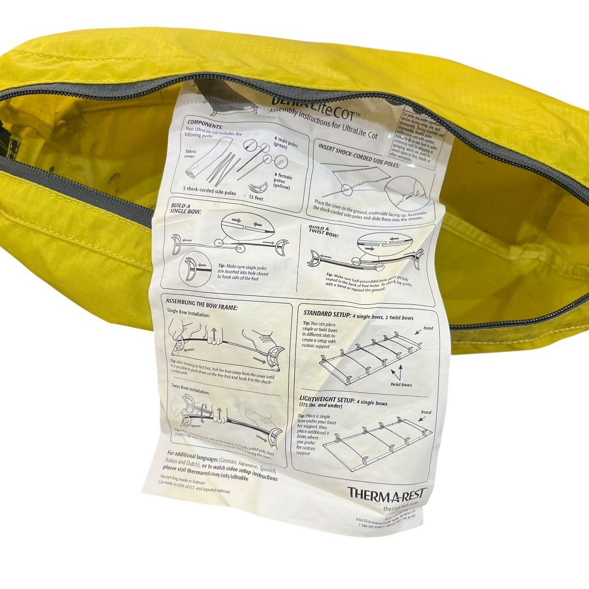 中古○THERMAREST/サーマレスト○ ウルトラライトコット アウトドア