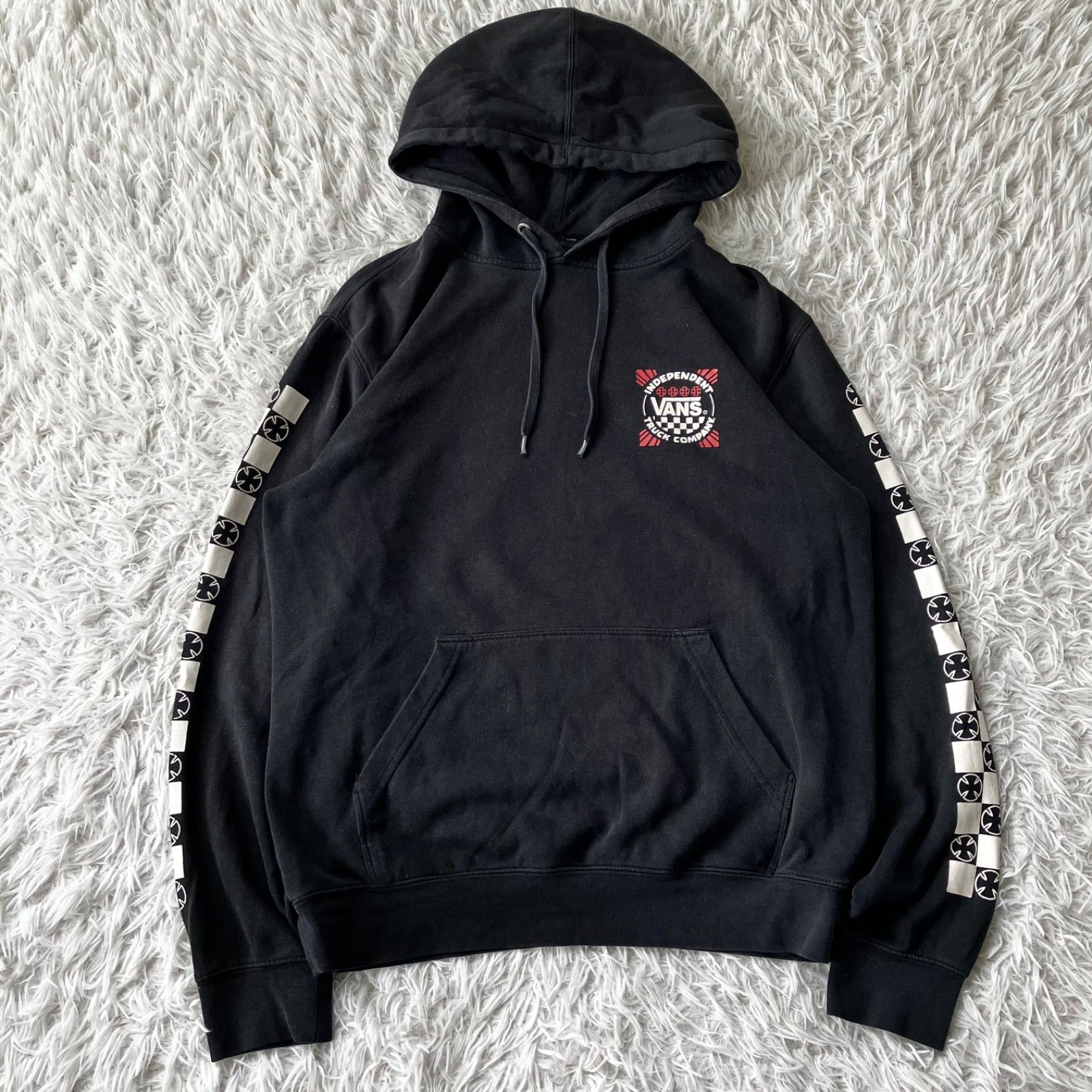 VANS×INDEPENDENT パーカー フーディー スウェット プルオーバー 黒 