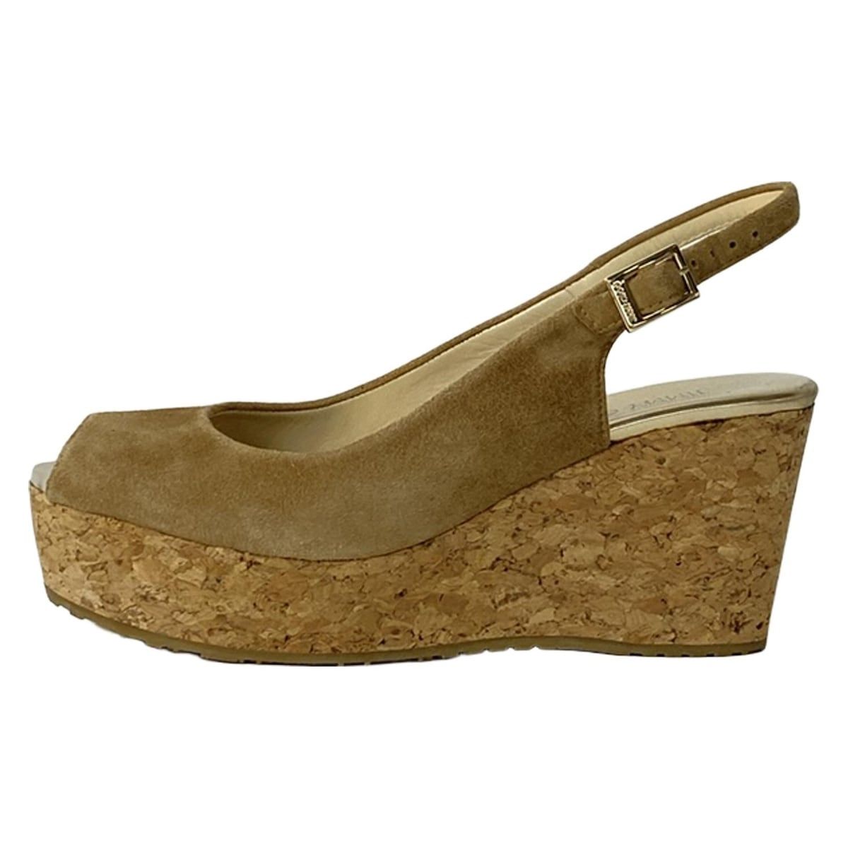 JIMMY CHOO(ジミーチュウ) サンダル 35 レディース - ライトブラウン