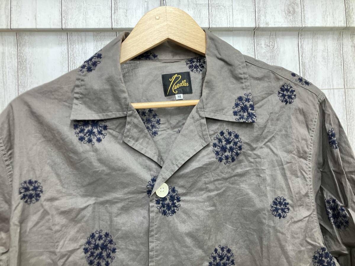 NEEDLES GL 211|OPEN COLLAR SHIRT 半袖シャツ