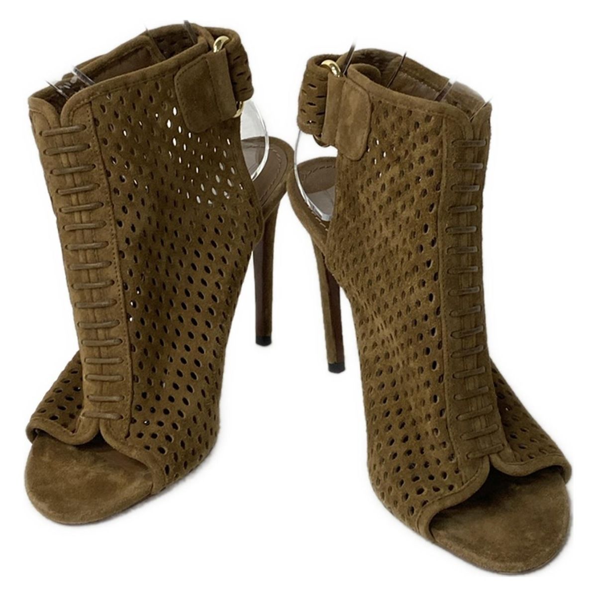 LOUIS VUITTON ルイヴィトン サンダル 36 レディース - ブラウン パンチング