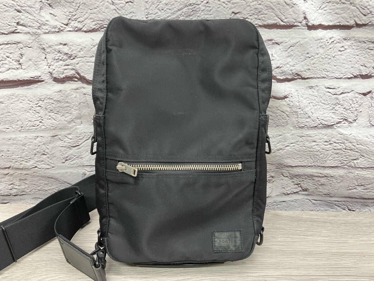 PORTER ショルダーバッグ LIFT SLING SHOULDER ブラック 【公式通販】