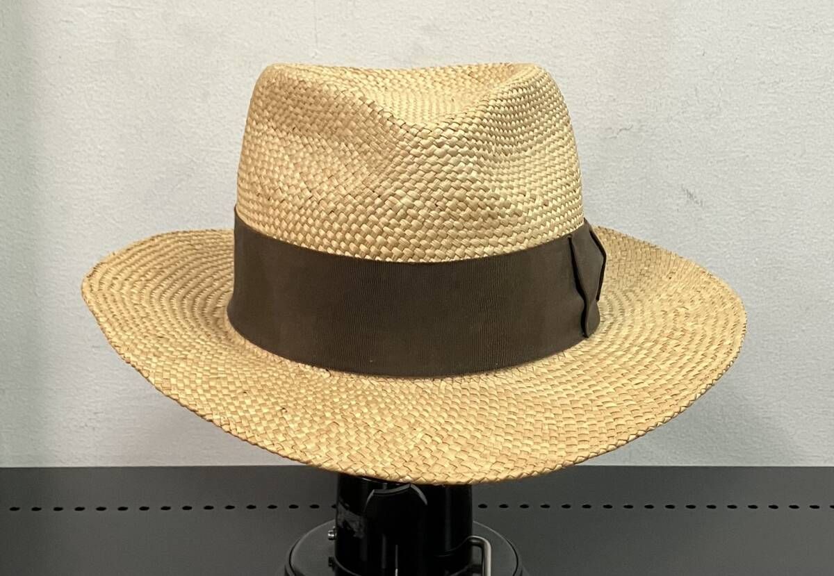 Mr FATMAN ミスターファットマン ストローハット 麦わら帽子 フェドラハット 麦わら色 サイズXL 天然草木 南徳草