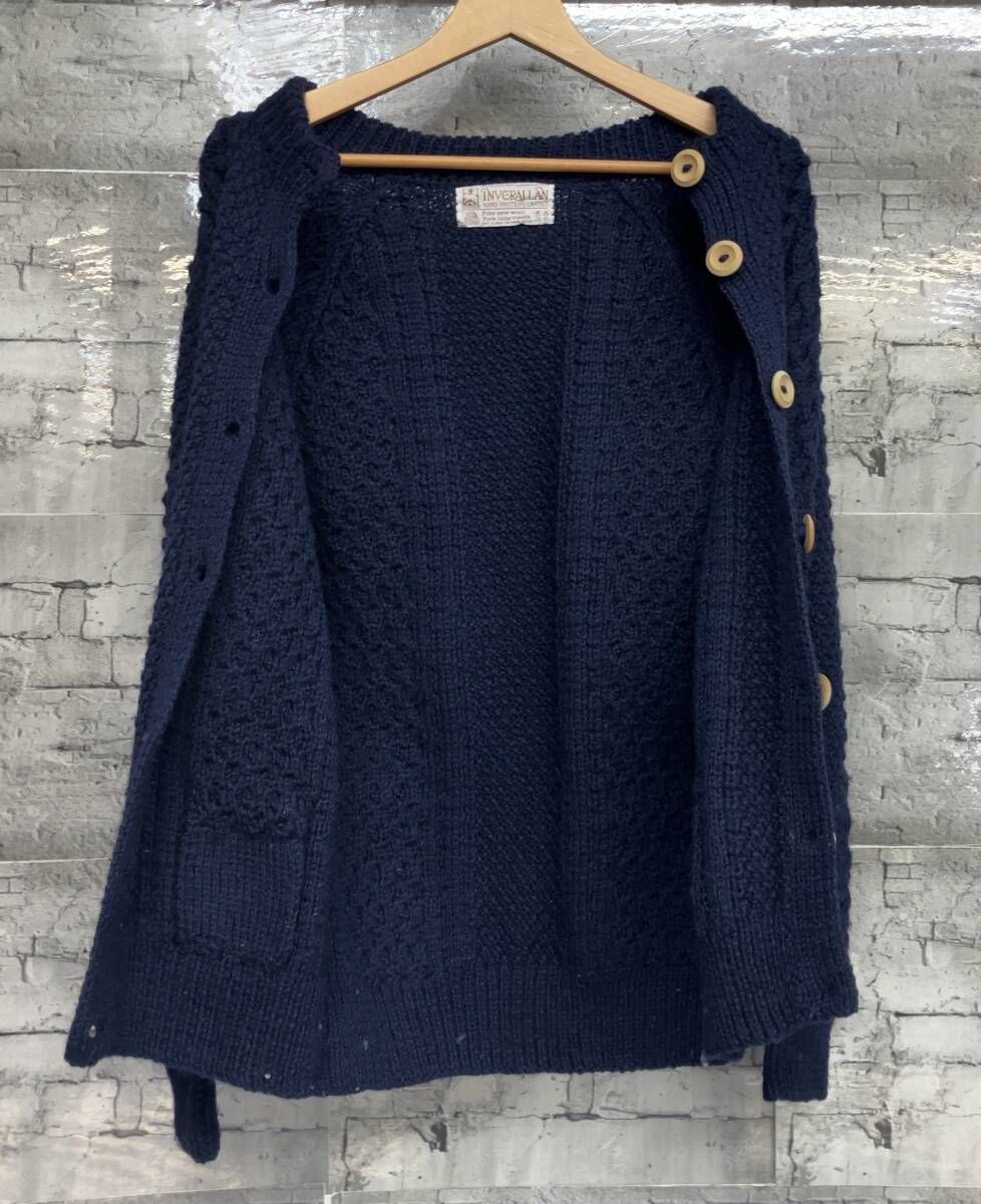 INVERALLAN インバーアラン カーディガン ウール 茶タグ - メルカリ