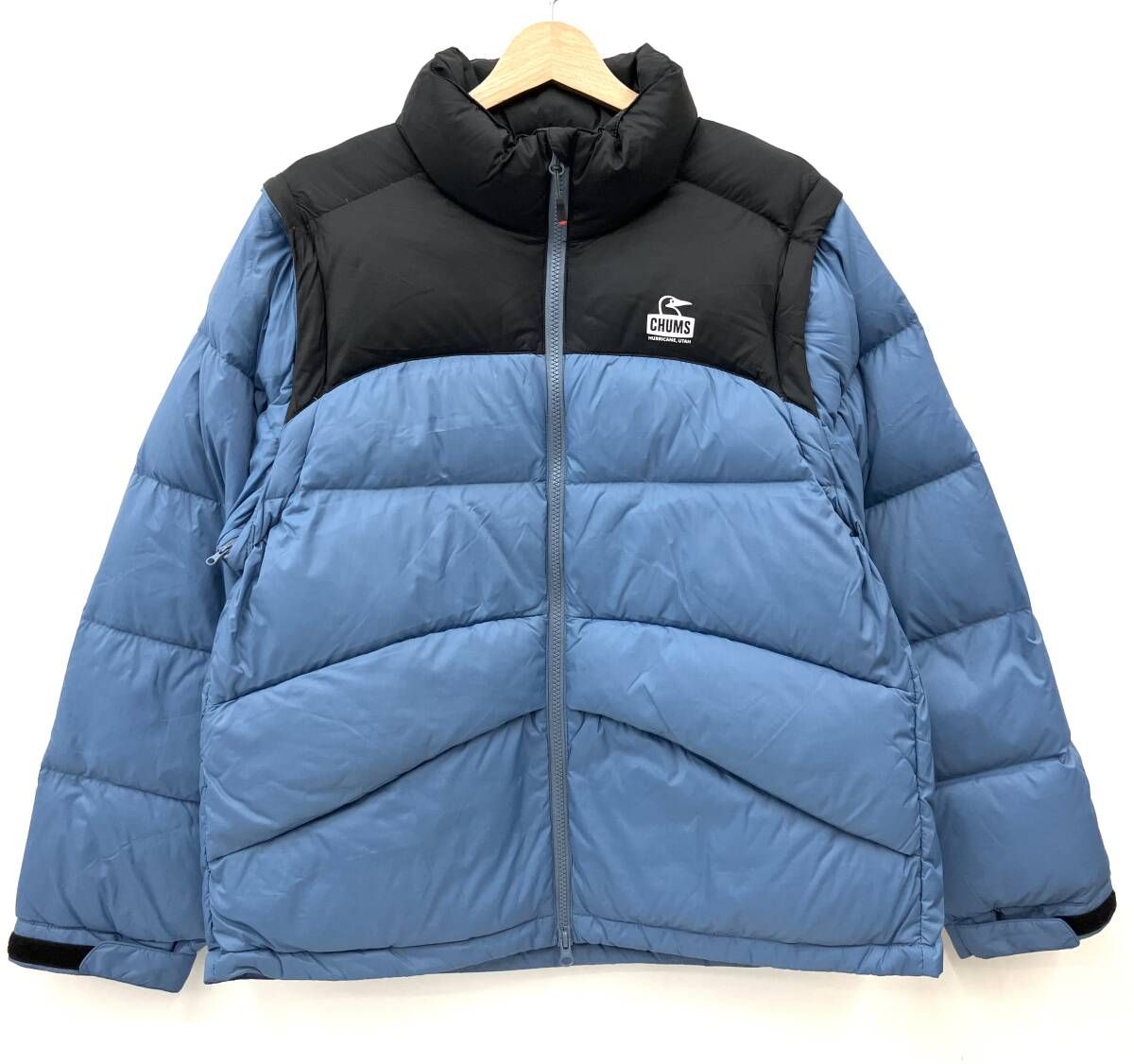 CHUMS チャムス 2WAY DOWN JACKET CH04-1407 ダウンジャケット ブルー 
