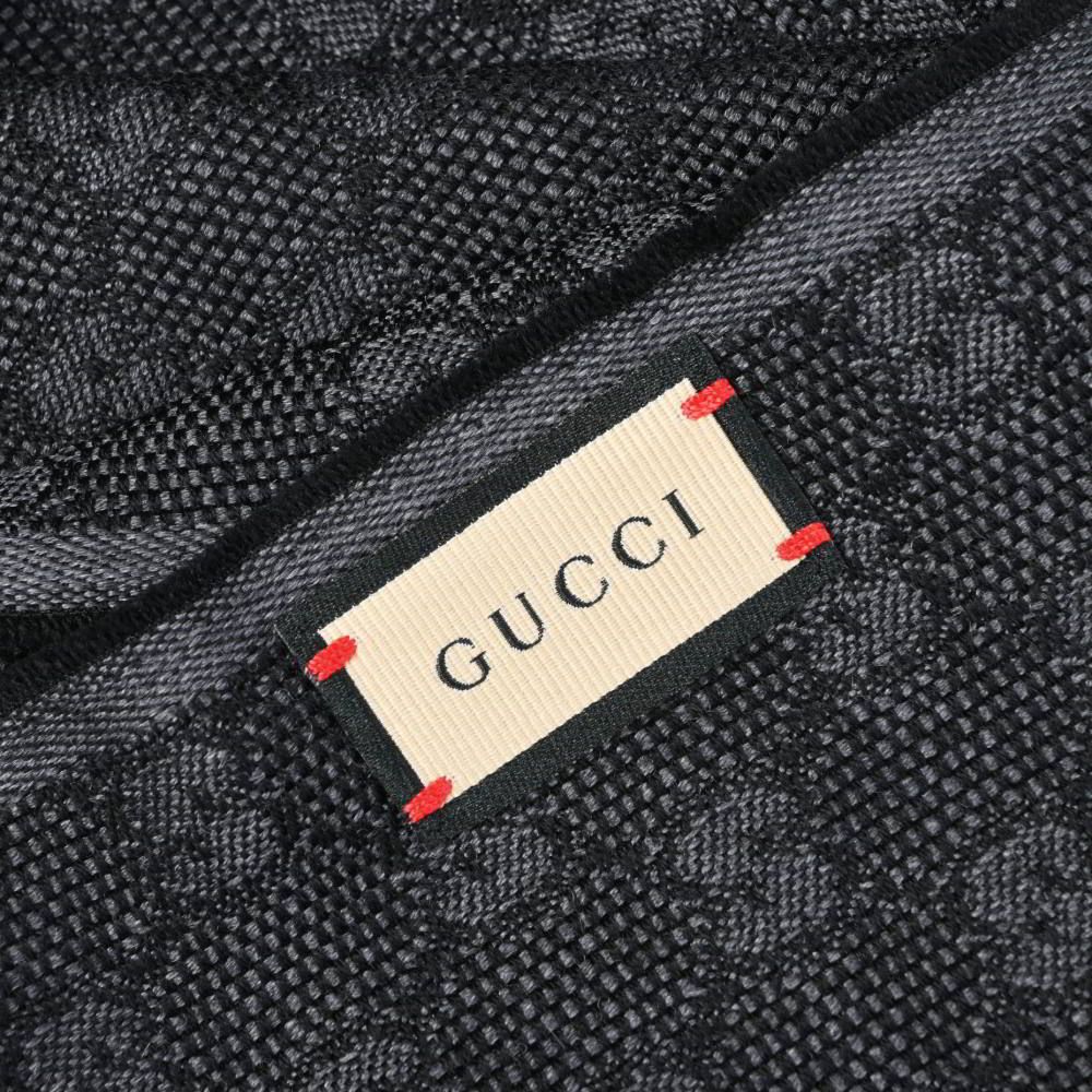 GUCCI シルク混 シェリーライン GG柄 マフラー ストール - メルカリ