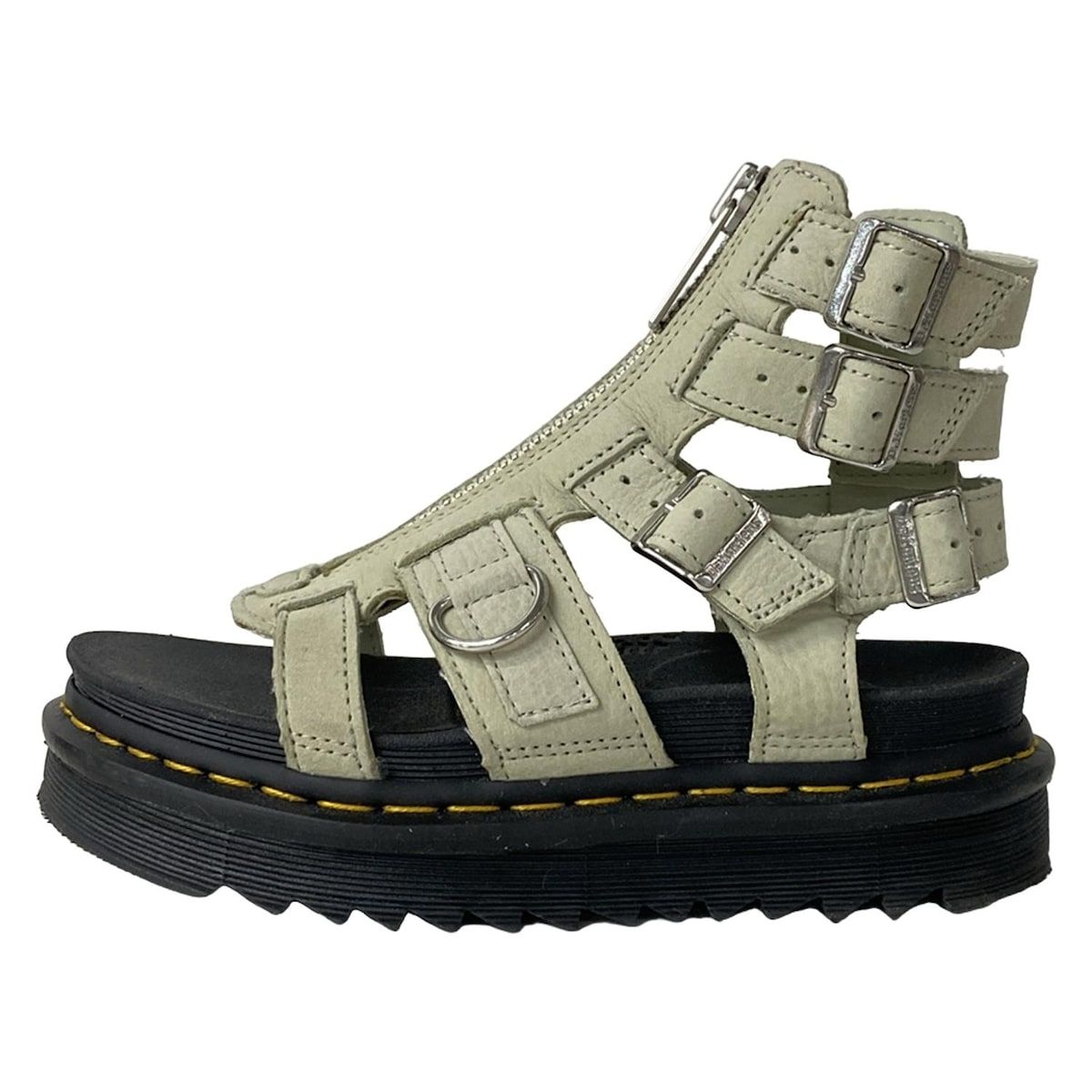 Dr.Martens ドクターマーチン サンダル UK 4 レディース OLSON アイボリー SMOKED MINT グラディエーター レザー