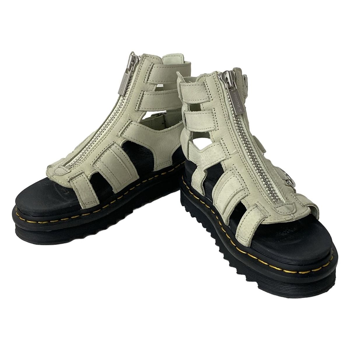 Dr.Martens ドクターマーチン サンダル UK 4 レディース OLSON アイボリー SMOKED MINT グラディエーター レザー