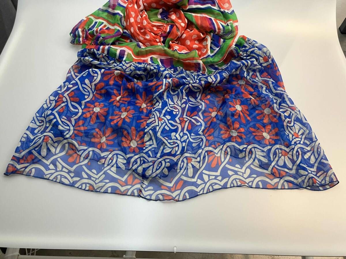 ☆ DOLCE＆GABANNA ドルチェ&ガッバーナ 総柄シルクドレス 半袖