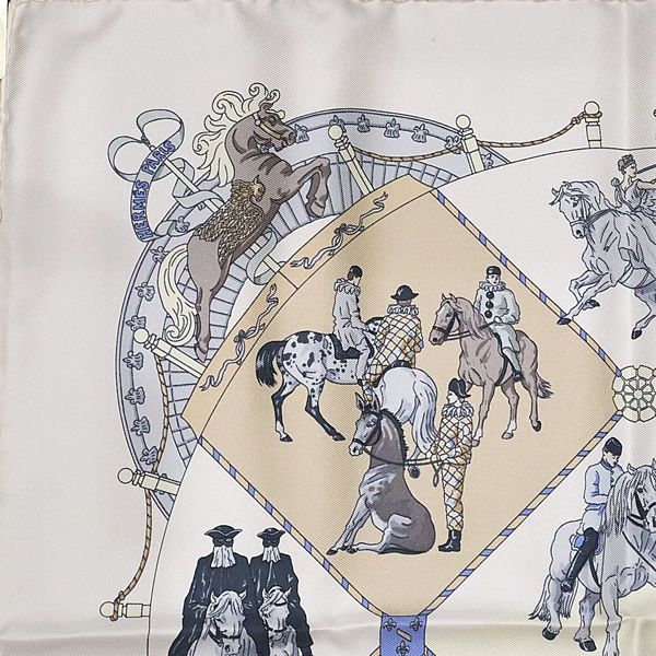 広尾店】エルメス HERMES カレ40 Musee Vivant コレクション du Cheval