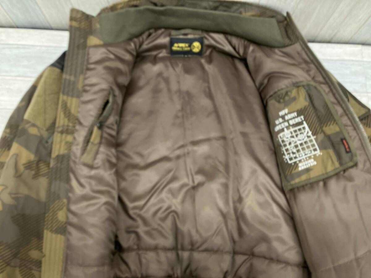 AVIREX アビレックス MA 1 MOD HALO フライトジャケット 2 XL メンズ カーキ カモフラ柄 6192176 フォーマル対応 MA-1 フライトジャケット 